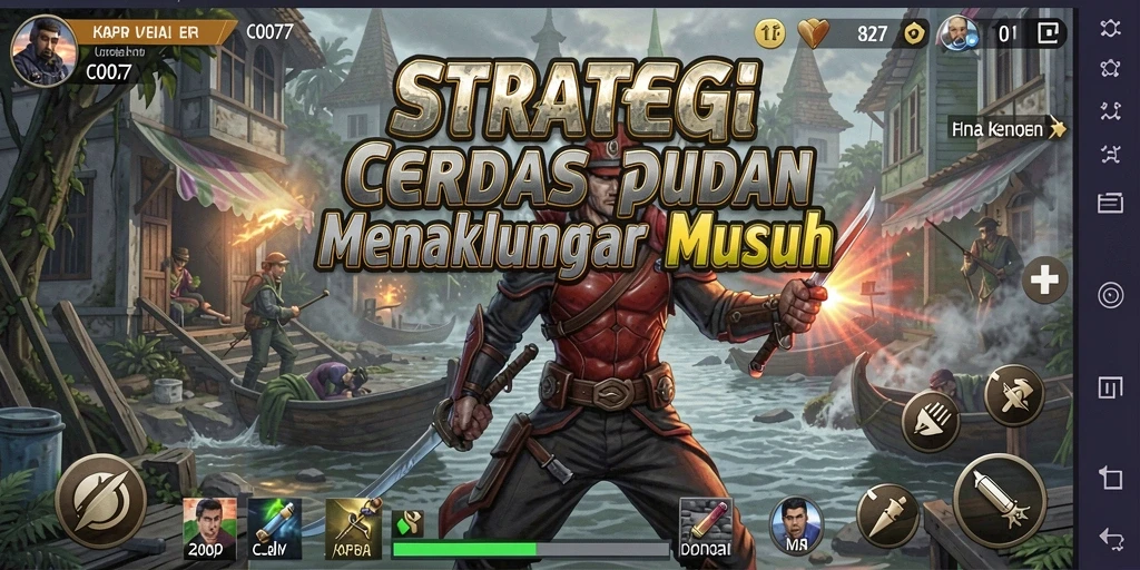 Tampilan gameplay menegangkan dari C0077 dengan strategi yang mendalam.