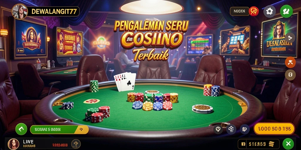 Screenshot gameplay seru DEWALANGIT77 di Live Casino.
