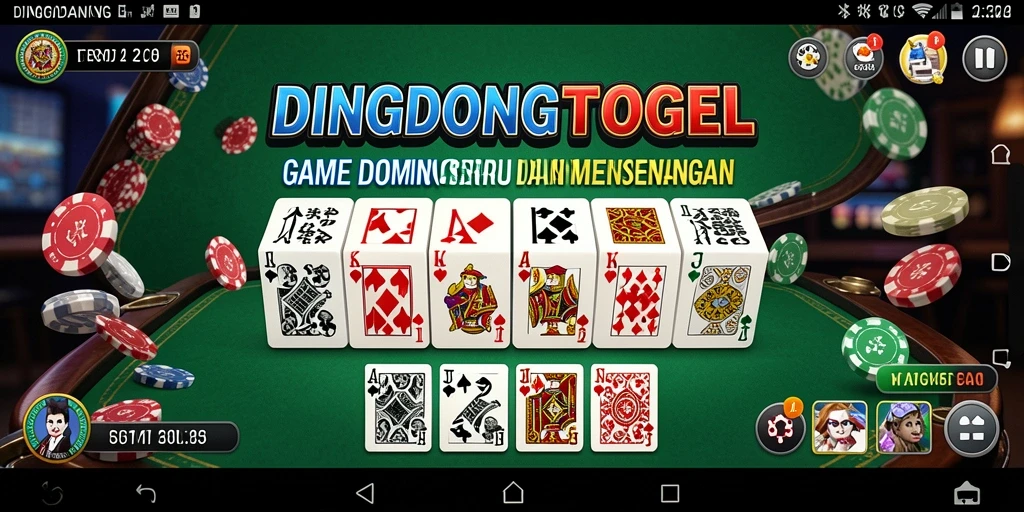 Tampilan gameplay DINGDONGTOGEL yang menarik saat bermain Domino.
