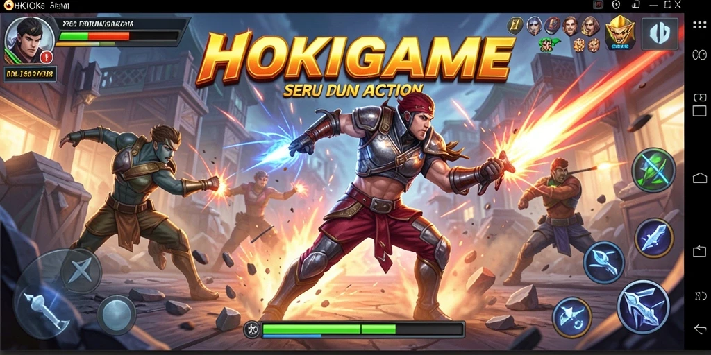 Screenshot HOKIGAME menampilkan aksi seru dan karakter menakjubkan.