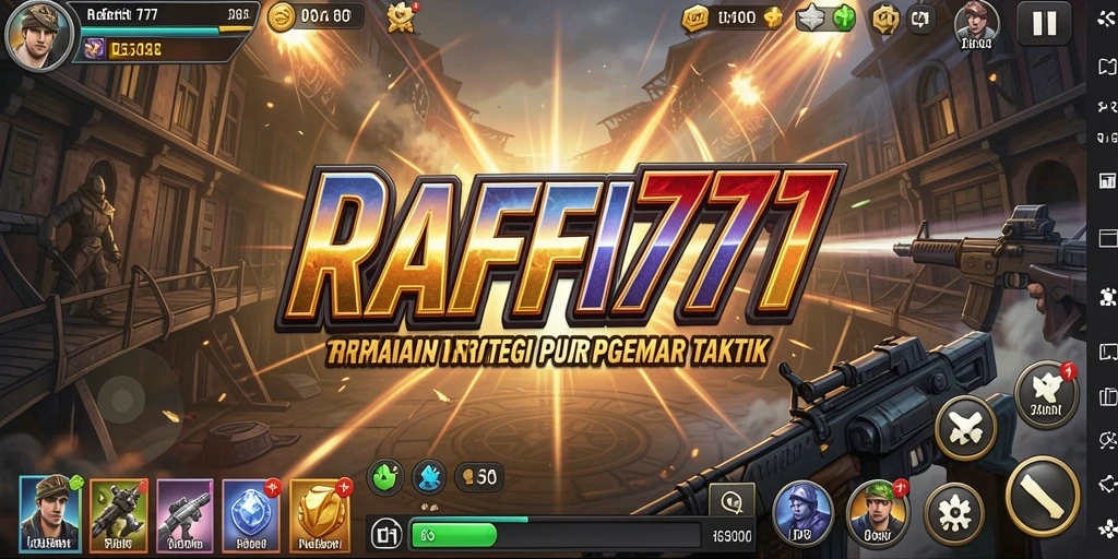 Screenshot utama RAFFI777 menampilkan aksi seru dalam permainan strategi.