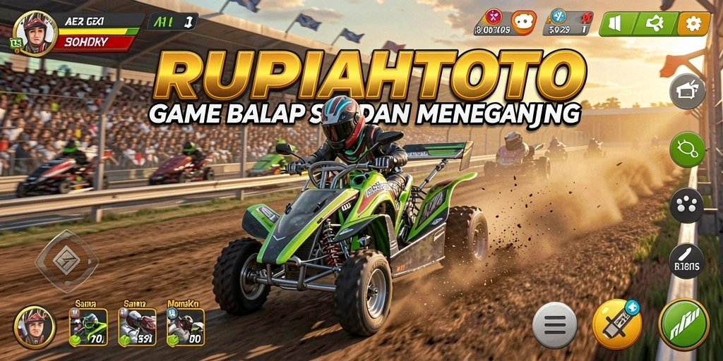 Gameplay RUPIAHTOTO yang menegangkan dengan balapan seru dan mendebarkan.